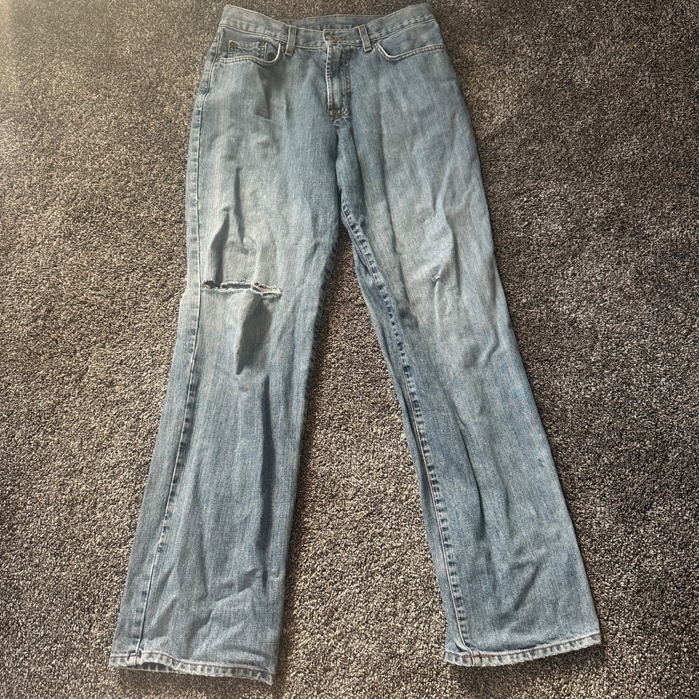 Lucky Brand Jeans Mens 30 Blue Light Wash Denim USA Made Dungarees‎ Straight Leg